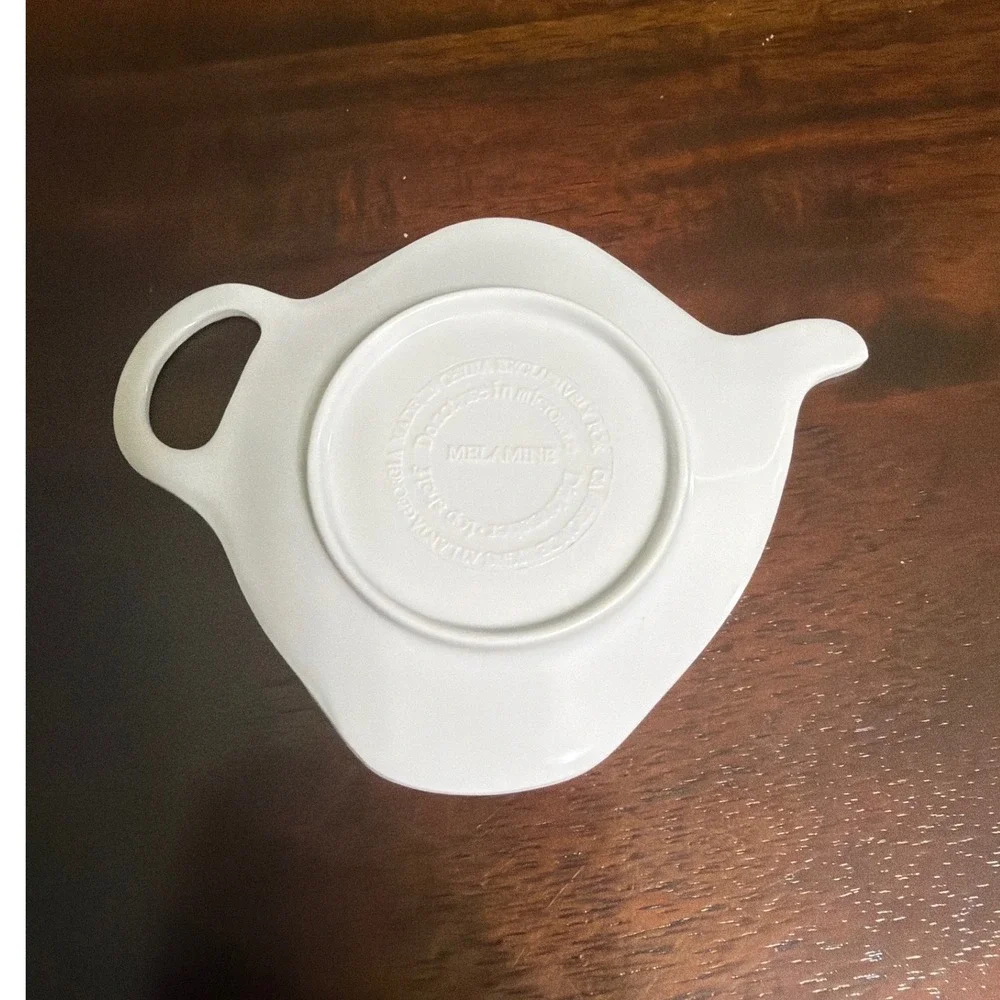 Michel Design Melamine Teapot Tea Bag Rest Fruit Still Life Coaster Holder